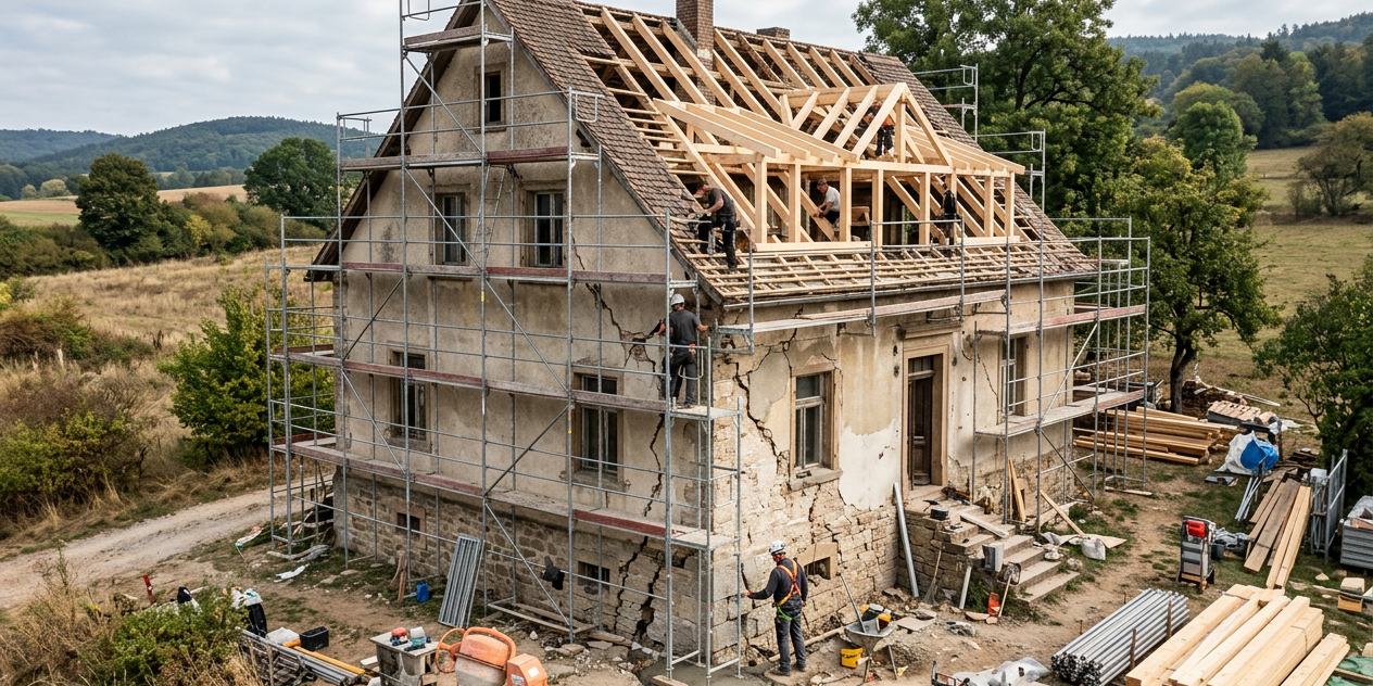 Statik und Bausubstanz Wenn der Altbau Risse zeigt – Sanierung von Fundament bis Dachstuhl atik-und-Bausubstanz-Wenn-der-Altbau-Risse-zeigt-–-Sanierung-von-Fundament-bis-Dachstuhl
