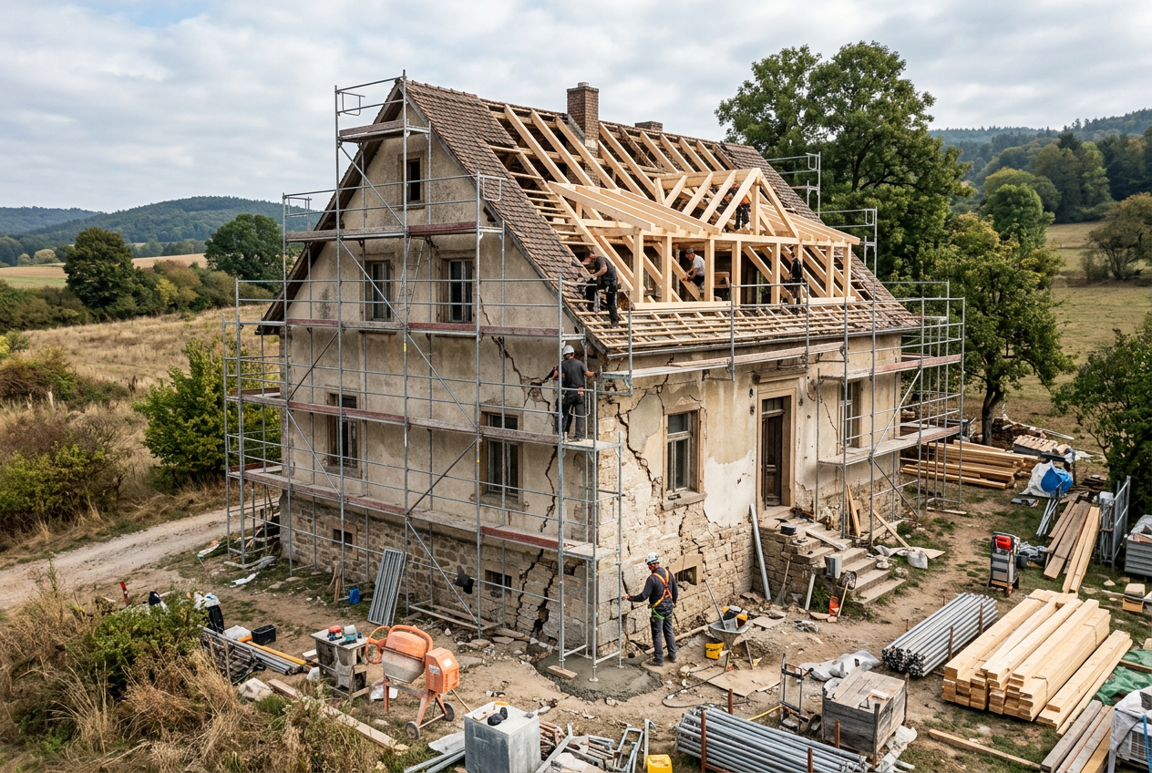 Statik und Bausubstanz Wenn der Altbau Risse zeigt – Sanierung von Fundament bis Dachstuhl atik-und-Bausubstanz-Wenn-der-Altbau-Risse-zeigt-–-Sanierung-von-Fundament-bis-Dachstuhl